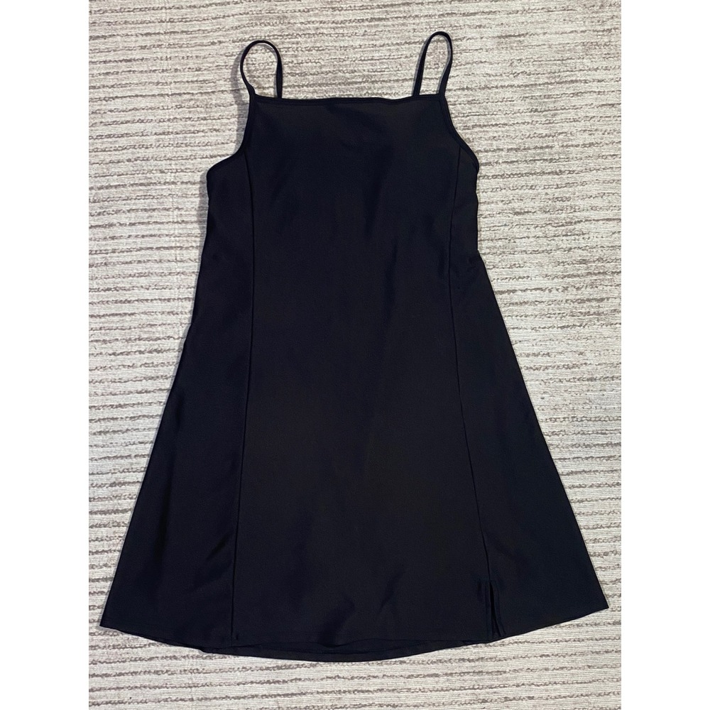 Old Navy Active PowerSoft Go-Dry Exercise Dress Black Built-in Shorts Small